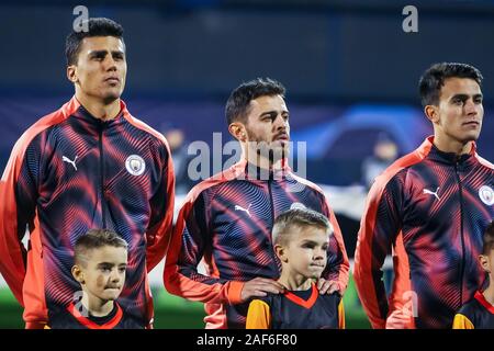 Zagreb, Croatia - December 11, 2019 : Dinamo Zagreb vs Manchester City, UEFA Champions League, Stadion Maksimir, Croatia. Rodrigo Hernndez Cascante, B Stock Photo