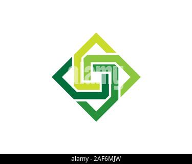 square circular twist and tornado Stock Vector