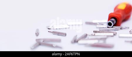 Electrical component kit and for use electrical installations Stock Photo