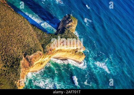 The dramatic coastline of the Great Ocean Road, Victoria, Australia Stock Photo
