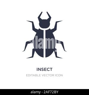 insect icon on white background. Simple element illustration from Animals concept. insect icon symbol design. Stock Vector