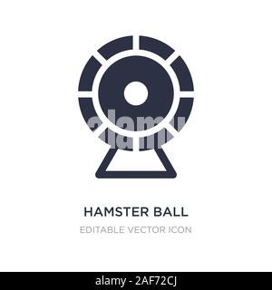 hamster ball icon on white background. Simple element illustration from Animals concept. hamster ball icon symbol design. Stock Vector