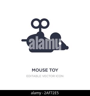 mouse toy icon on white background. Simple element illustration from Animals concept. mouse toy icon symbol design. Stock Vector