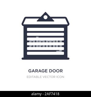 garage door icon on white background. Simple element illustration from Architecture and city concept. garage door icon symbol design. Stock Vector
