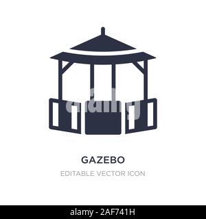 Pergola gazebo icon. Simple illustration of pergola gazebo vector icon ...
