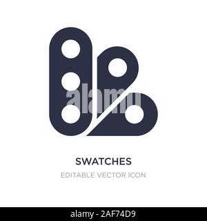 swatches icon on white background. Simple element illustration from Art concept. swatches icon symbol design. Stock Vector