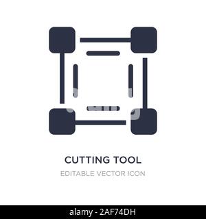 cutting tool selection icon on white background. Simple element illustration from Art concept. cutting tool selection icon symbol design. Stock Vector