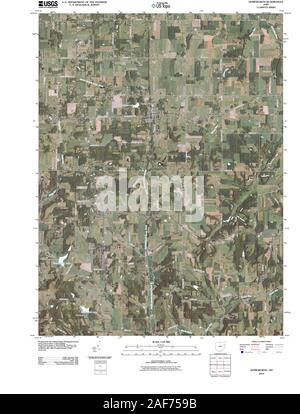 USGS TOPO Map Ohio OH Homeworth 20100810 TM Restoration Stock Photo