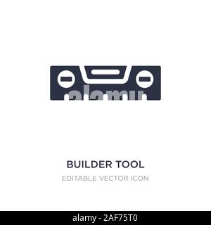 builder tool icon on white background. Simple element illustration from Buildings concept. builder tool icon symbol design. Stock Vector
