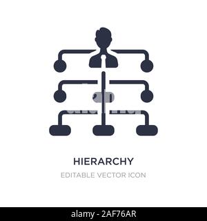 hierarchy structure icon on white background. Simple element illustration from Business concept. hierarchy structure icon symbol design. Stock Vector