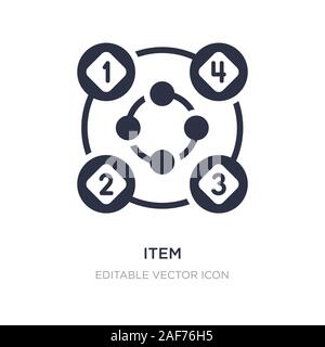 item interconnections icon on white background. Simple element illustration from Business concept. item interconnections icon symbol design. Stock Vector