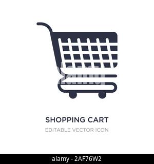 shopping cart with grills icon on white background. Simple element illustration from Commerce concept. shopping cart with grills icon symbol design. Stock Vector