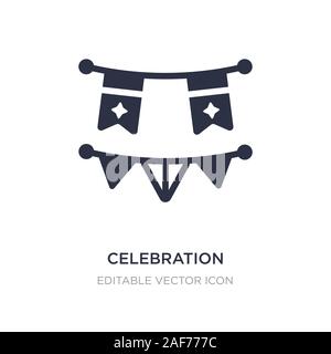 celebration garlands icon on white background. Simple element illustration from Christmas concept. celebration garlands icon symbol design. Stock Vector