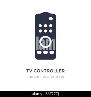 tv controller icon on white background. Simple element illustration from Computer concept. tv controller icon symbol design. Stock Vector