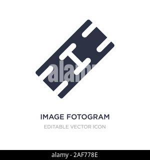 image fotogram icon on white background. Simple element illustration from Cinema concept. image fotogram icon symbol design. Stock Vector