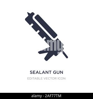 sealant gun icon on white background. Simple element illustration from Construction and tools concept. sealant gun icon symbol design. Stock Vector