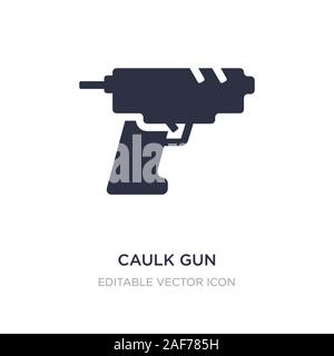 caulk gun icon on white background. Simple element illustration from Construction and tools concept. caulk gun icon symbol design. Stock Vector