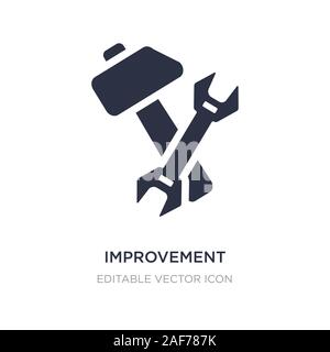 improvement icon on white background. Simple element illustration from Construction and tools concept. improvement icon symbol design. Stock Vector