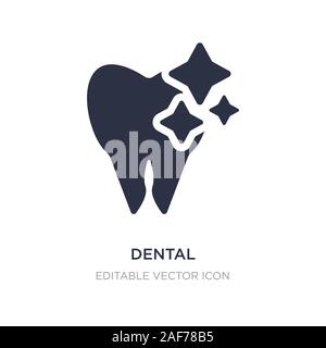 dental icon on white background. Simple element illustration from Dentist concept. dental icon symbol design. Stock Vector