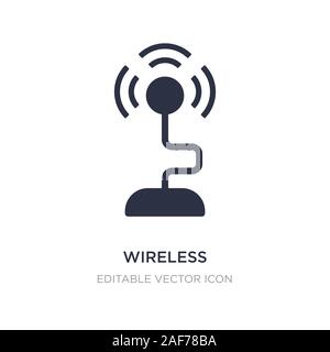wireless internet connection icon on white background. Simple element illustration from Computer concept. wireless internet connection icon symbol des Stock Vector