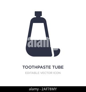 toothpaste tube icon on white background. Simple element illustration from Dentist concept. toothpaste tube icon symbol design. Stock Vector