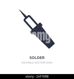 solder icon on white background. Simple element illustration from Construction and tools concept. solder icon symbol design. Stock Vector