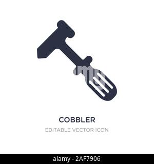 cobbler icon on white background. Simple element illustration from Edit tools concept. cobbler icon symbol design. Stock Vector