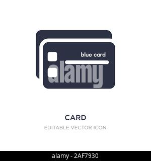 card icon on white background. Simple element illustration from Edit tools concept. card icon symbol design. Stock Vector