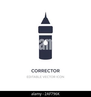 corrector icon on white background. Simple element illustration from Education concept. corrector icon symbol design. Stock Vector
