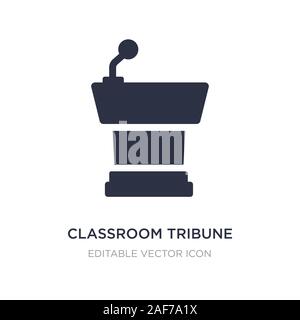 classroom tribune icon on white background. Simple element illustration from Education concept. classroom tribune icon symbol design. Stock Vector