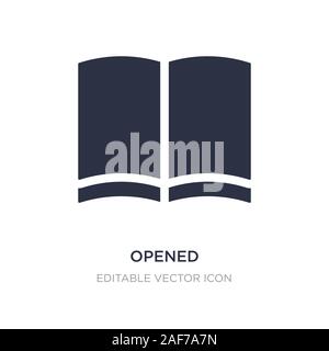 opened icon on white background. Simple element illustration from Education concept. opened icon symbol design. Stock Vector