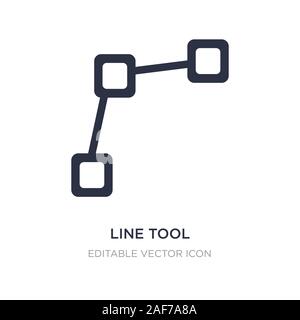 line tool icon on white background. Simple element illustration from Edit tools concept. line tool icon symbol design. Stock Vector