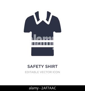 safety shirt icon on white background. Simple element illustration from Fashion concept. safety shirt icon symbol design. Stock Vector