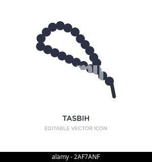 tasbih icon on white background. Simple element illustration from Fashion concept. tasbih icon symbol design. Stock Vector