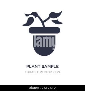 plant sample icon on white background. Simple element illustration from Education concept. plant sample icon symbol design. Stock Vector