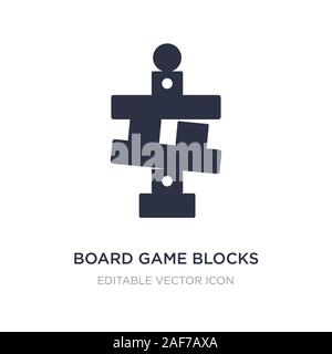 board game blocks icon on white background. Simple element illustration from Entertainment concept. board game blocks icon symbol design. Stock Vector