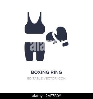 boxing ring icon on white background. Simple element illustration from Fashion concept. boxing ring icon symbol design. Stock Vector