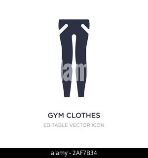 gym clothes icon on white background. Simple element illustration from Fashion concept. gym clothes icon symbol design. Stock Vector