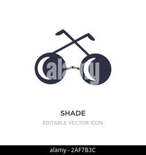shade icon on white background. Simple element illustration from Fashion concept. shade icon symbol design. Stock Vector