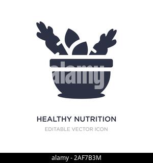 healthy nutrition icon on white background. Simple element illustration from Food concept. healthy nutrition icon symbol design. Stock Vector