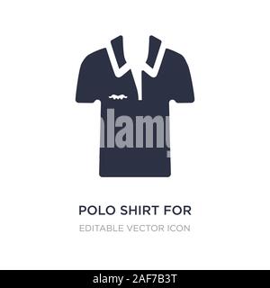 polo shirt for women icon on white background. Simple element illustration from Fashion concept. polo shirt for women icon symbol design. Stock Vector