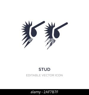 stud icon on white background. Simple element illustration from Fashion concept. stud icon symbol design. Stock Vector