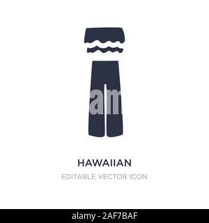 hawaiian icon on white background. Simple element illustration from Fashion concept. hawaiian icon symbol design. Stock Vector