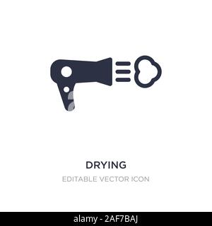 drying icon on white background. Simple element illustration from Fashion concept. drying icon symbol design. Stock Vector
