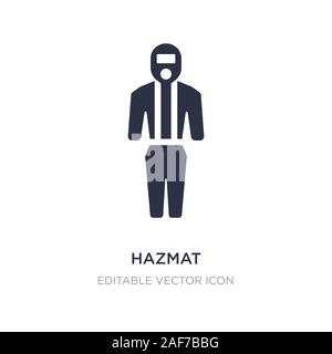 hazmat icon on white background. Simple element illustration from Fashion concept. hazmat icon symbol design. Stock Vector