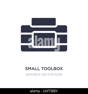 small toolbox icon on white background. Simple element illustration from Fashion concept. small toolbox icon symbol design. Stock Vector