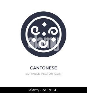 cantonese seafood soup icon on white background. Simple element illustration from Food and restaurant concept. cantonese seafood soup icon symbol desi Stock Vector