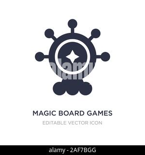 magic board games icon on white background. Simple element illustration from Entertainment concept. magic board games icon symbol design. Stock Vector