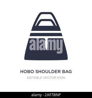 hobo shoulder bag icon on white background. Simple element illustration from Fashion concept. hobo shoulder bag icon symbol design. Stock Vector