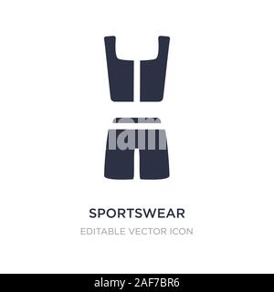 sportswear icon on white background. Simple element illustration from Fashion concept. sportswear icon symbol design. Stock Vector